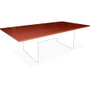 Lorell Essentials Rectangular Conference Tabletop - 1" Height x 94.5" Width x 47.3" Depth x 1.3" Thickness - Finish: Cherry, Laminate - Modesty Panel Product Image 
