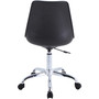 NuSparc Padded Seat Poly Task Chair - Poly Seat Material - High Back - 5-star Base - Black - Polyvinyl Chloride (PVC), Plastic, Polyurethane Product Image 