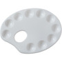 Creativity Street Palette Shaped Plastic Paint Trays - White - Plastic Product Image 