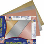 UCreate Metallic Poster Board - Craft Project, Art Project, Mounting, Poster, Sign, Display - 22" Width x 28" Length - Assorted Metallic Product Image 