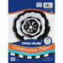 Tru-Ray Construction Paper - Art Project, Craft Project - 9" Width x 12" Length - Black, White - Sulphite, Fiber, Paper Product Image 
