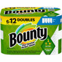 Bounty Select-A-Size Paper Towels - 6 Double Rolls = 12 Regular - 2 Ply - 90 Sheets/Roll - White Product Image 