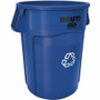 Rubbermaid Commercial Brute 44-Gallon Vented Recycling Containers - 44 gal Capacity - Round Product Image 