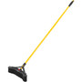 Rubbermaid Commercial Maximizer Push-To-Center 18" Broom - Polypropylene Bristle - 58.1" Overall Length - Steel Handle Product Image 