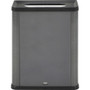 Rubbermaid Commercial Elevate Decorative Waste Can - 23 gal Capacity - Durable, Powder Coated, Smooth - 31.5" Height x 12.8" Width - Metal - Pearl Dark Gray Product Image 