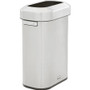 Rubbermaid Commercial Refine Waste Container - 15 gal Capacity - Manual - Ergonomic Handle, Non-skid, Fingerprint Resistant, Durable - 25.6" Height x 11.3" Width - Metal, Steel Product Image 