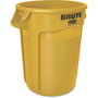 Rubbermaid Commercial Brute 32-Gallon Vented Containers - 32 gal Capacity - Round - Reinforced, Heavy Duty, Handle, Tear Resistant, Reinforced - 27.3" Height x 21.9" Diameter - Plastic Product Image 