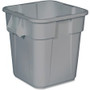 Rubbermaid Commercial Square Brute Container - 28 gal Capacity - Square - Sturdy, Handle, Easy to Clean, Rounded Corner - 22.5" Height x 22.5" Width x 21.5" Depth - Plastic Product Image 