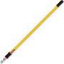 Rubbermaid Commercial 4'-8' Quick Connect Extension Pole - 96" Length x 1.40" Diameter - Yellow - Aluminum - (RCPQ76500YL00CT) Product Image 