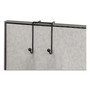 Fellowes Partition Additions Wire Double-Garment Hook, 4 x 5.13 x 6, Over-the Panel Mount,  Black View Product Image