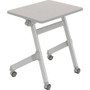 Safco Learn Nesting Rectangle Desk - Gray Rectangle, Laminated Top - Four Leg Base - 4 Legs - 200 lb Capacity - 28" Table Top Width x 22.25" Table Top Depth Product Image 