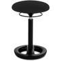 Safco TWIXT Ergo Desk Height Chair - Black Seat Color - Polypropylene, Nylon, Vinyl Seat Material - Rounded Base Product Image 