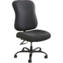 Safco Optimus Big and Tall Chair - Black Seat Color - High-density Polyurethane (HDPU) Seat Material - Black Back Color - 5-star Base Product Image 