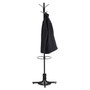 Safco Umbrella Stand Coat Rack - 4 Hooks - 40 lb (18.14 kg) Capacity - 70" Height - for Multipurpose - Steel Product Image 