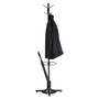 Safco Umbrella Stand Coat Rack - 4 Hooks - 40 lb (18.14 kg) Capacity - 70" Height - for Multipurpose - Steel Product Image 