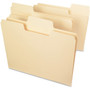 Smead SuperTab 1/3 Tab Cut Letter Recycled Top Tab File Folder - 8 1/2" x 11" - Assorted Tab Position - 11 pt. - 1 Plys - Manila Product Image 