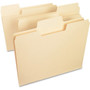 Smead SuperTab 1/3 Tab Cut Letter Recycled Top Tab File Folder - 8 1/2" x 11" - Assorted Tab Position - 11 pt. - 1 Plys - Manila Product Image 