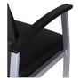 Alera metaLounge Series Mid-Back Guest Chair, 24.6" x 26.96" x 33.46", Black Seat, Black Back, Silver Base View Product Image