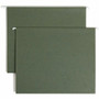 Smead Letter Recycled Hanging Folder - 8 1/2" x 11" - 1" Expansion - 11 pt. - Pressboard - Standard Green Product Image 