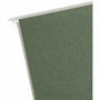 Smead Letter Recycled Hanging Folder - 8 1/2" x 11" - 1" Expansion - 11 pt. - Pressboard - Standard Green Product Image 