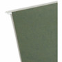 Smead Letter Recycled Hanging Folder - 8 1/2" x 11" - 1" Expansion - 11 pt. - Pressboard - Standard Green Product Image 