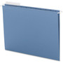 Smead 1/3 Tab Cut Letter Recycled Hanging Folder - 8 1/2" x 11" - Top Tab Location - Assorted Tab Position - 11 pt. - Poly - (SMD64021) Product Image 