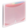 Smead ColorVue Letter Expanding File - 8 1/2" x 11" - 13 Pocket(s) - 12 Divider(s) - Clear Product Image 