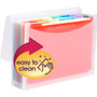 Smead ColorVue Letter Expanding File - 8 1/2" x 11" - 13 Pocket(s) - 12 Divider(s) - Clear Product Image 