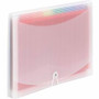 Smead ColorVue Letter Expanding File - 8 1/2" x 11" - 13 Pocket(s) - 12 Divider(s) - Clear Product Image 