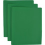 Smead Letter Fastener Folder - 8 1/2" x 11" - 180 Sheets Capacity - 2 x Double Tang Fastener(s) - 2 Internal Pocket(s) - Green Product Image 