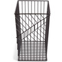 U Brands Vena Desk Organization Collection Hanging File Basket - 9.50" Height x 6.80" Width x 12.40" Length - Black - Metal Product Image 