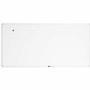 U Brands Magnetic Porcelain Steel Board - 96" (8 ft) Width x 47" (3.9 ft) Height - White Porcelain Steel Surface - White Aluminum Frame - Rectangle - Horizontal/Vertical Product Image 