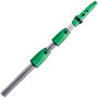 Unger OptiLoc 3-section Extension Poles - 29.53 ft Length - Green, Silver - Anodized Aluminum, Plastic, Nylon Product Image 
