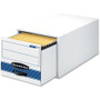 Bankers Box Stor/Drawer Steel Plus Letter-size File Storage Boxes - Internal Dimensions: 12.50" Width x 23.25" Depth x 10.38" Height - External Dimensions: 14" Width x 25.5" Depth x 11.5" Height - Media Size Supported: Letter - Heavy Duty - Stackable Product Image 