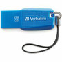 Verbatim 128GB Ergo USB 3.0 Flash Drive - Blue - 128 GB - USB 3.0 - Blue - Lifetime Warranty Product Image 