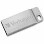 Verbatim 64GB Metal Executive USB Flash Drive - Silver - 64 GB - USB - Silver - Lifetime Warranty Product Image 