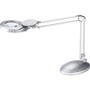 Victory Light LED Magnifying Lamp - 48" Height x 8.8" Width - 4.60 W LED Bulb - Silver - Adjustable Arm, Adjustable Height - 400 lm Lumens Product Image 