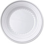 Masterpiece 9" Heavyweight Plates - Picnic, Party - Disposable - 9" Diameter - White - Plastic Body - (WNARSMP91210W) Product Image 