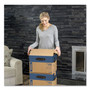Bankers Box SmoothMove Prime Moving/Storage Boxes, Hinged Lid, Regular Slotted Container, Medium, 18" x 18" x 16", Brown/Blue, 8/Carton View Product Image