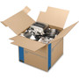 Bankers Box SmoothMove Prime Moving/Storage Boxes, Hinged Lid, Regular Slotted Container, Medium, 18" x 18" x 16", Brown/Blue, 8/Carton View Product Image