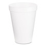 Dart Foam Drink Cups, 12 oz, White, 1,000/Carton (DCC12J16) View Product Image