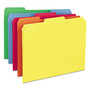 Smead 1/3 Tab Cut Letter Recycled Top Tab File Folder - 8 1/2" x 11" - 3/4" Expansion - Top Tab Location - Assorted Tab Position - 11 pt. - (SMD11943) Product Image 