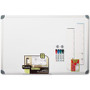 Quartet Magnetic Dry-Erase Board - 36" (3 ft) Width x 24" (2 ft) Height - Aluminum Aluminum Frame - Magnetic Product Image 