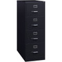 Lorell Fortress Series 26-1/2" Commercial-Grade Vertical File Cabinet - 18" Width x 26.5" Depth x 52" Height - 4 x Drawer(s) for File - Legal - Vertical - Lockable, Ball-bearing Suspension, Heavy Duty - (LLR60198) Product Image 