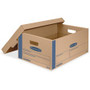 Bankers Box SmoothMove Moving Boxes - Internal Dimensions: 15" Width x 24" Depth x 10" Height - External Dimensions: 15.9" Width x 25.4" Depth x 10.3" Height - Media Size Supported: Legal - Lid Lock Closure - Double Wall Product Image 