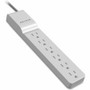 Belkin 6 Outlet Home/Office Surge Protector 4' cord - White - 6 x AC Power - 1875 VA - 720 J - 125 V AC Input Product Image 