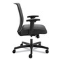 HON Convergence Chair - Vinyl Seat Material - Black Back Color - Mesh Back Material - Black Frame Color - 5-star Base Product Image 