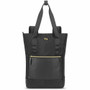 Solo PARKER Carrying Case (Tote) for 15.6" Notebook - Classic Black, Gold - Polyster Body - Shoulder Strap, Handle - 16" Height x 15" Width x 4.5" Depth Product Image 