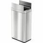 HLS Commercial 18 Gallon Wings Lid Sensor Trash Can - Wing Lid - 18 gal Capacity - Touchless - Sensor, Lid Closure, Touchless, Bacteria Resistant, Smudge Resistant, Easy to Clean, Vented, Fingerprint Proof - 28.7" Height x 10.4" Width x 16.3" Depth Product Image 