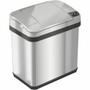 HLS Commercial Stainless Steel Sensor Trash Can - 2.50 gal Capacity - Rectangular - Touchless - Sensor, Fingerprint Resistant - 11.7" Height x 10.3" Width Product Image 